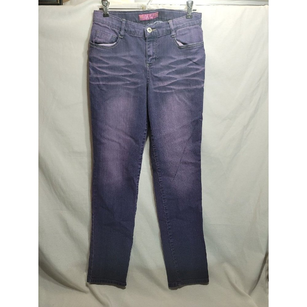 Glo Jeans Purple Skinny Leg Girls Denim Jeans Size 16